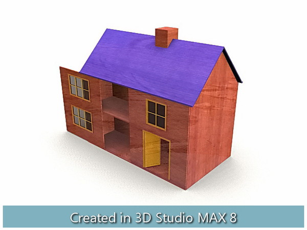 wooden toys cradle house 3d max - Wooden Toys... by I_Megaman_I